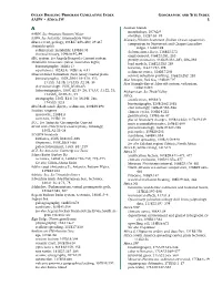 Geographic/Site Index