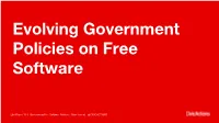 Evolving Government Policies on Free Software