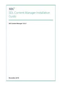 SDL Documentation
