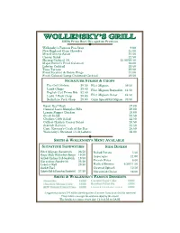 SIGNATURE STEAKS & CHOPS Roast Beef Hash 27.00 General