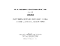 Tentative Statewide 2022-2025 Public STIP Projects Sorted by County.Pdf