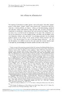 The Demos in Demokratia.Pdf