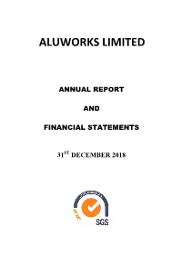 Aluworks Annual Report