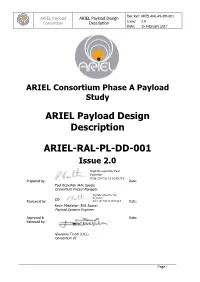 ARIEL Payload Design Description