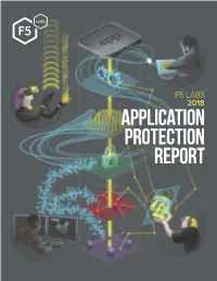 F5 Labs' Protecting Applications 2018 Report