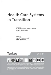 Health Care Systems in Transition I