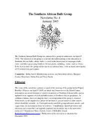 Newsletter No. 4 Autumn 2005