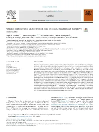 Organic Carbon Burial and Sources in Soils of Coastal Mudflat And