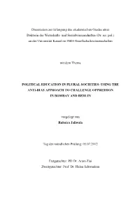 Political Education in Plural Societies: Using the Anti-Bias Approach to Challenge Oppression in Bombay and Berlin