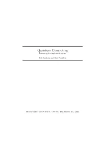 Quantum Computing Linear Optics Implementations