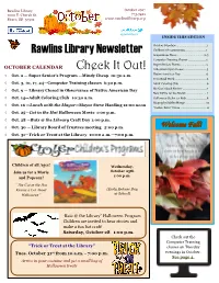 Rawlins Library Newsletter Check It Out!