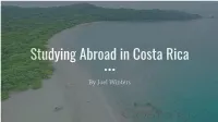 Studying Abroad in Costa Rica