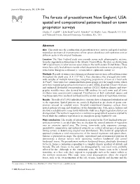 The Forests of Presettlement New England, USA: Spatial and Compositional Patterns Based on Town Proprietor Surveys Charles V