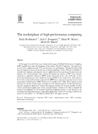 The Marketplace of High-Performance Computing