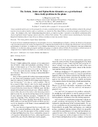 The Saturn, Janus and Epimetheus Dynamics As a Gravitational Three-Body Problem in the Plane
