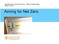 Aiming for Net Zero