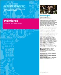 Premieres Program Showcases Some of the Most Highly Anticipated Films of the Coming Year