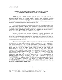 Sinclair CW Affiliation