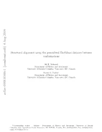 Structural Alignment Using the Generalized Euclidean Distance