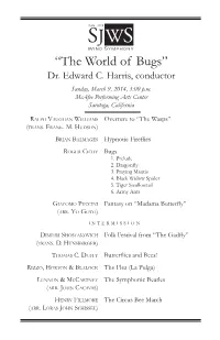 “The World of Bugs” Dr