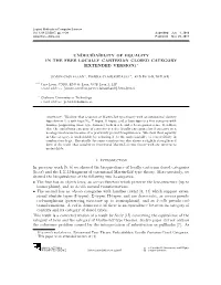 Undecidability of Equality in the Free Locally Cartesian Closed Category (Extended Version) ∗