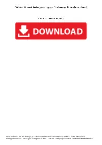 When I Look Into Your Eyes Firehouse Free Download