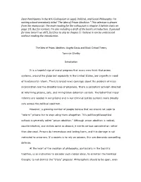 Functional Critiques of Prisons