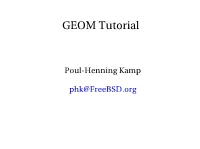 GEOM Tutorial