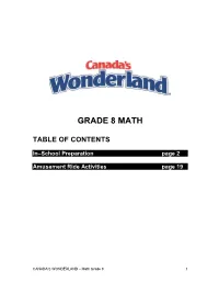 Grade 8 Math
