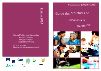 Guide Des Structures De Services À La Guide