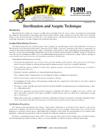 SF#11086 Sterilization and Aseptic Technique