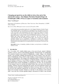Changing Perspectives on the Child at Risk at the End of the Nineteenth Century