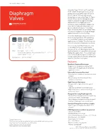 Diaphragm Valves Are an Improved Version of the Older DV Series