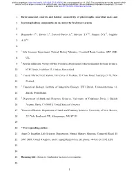 Environmental Controls and Habitat Connectivity of Phototrophic Microbial Mats And