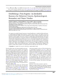 Genetic, Epidemiological, Biomarker, and 'Omics'