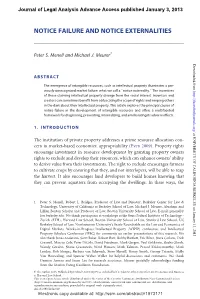 Notice Failure and Notice Externalities