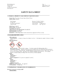 Safety Data Sheet