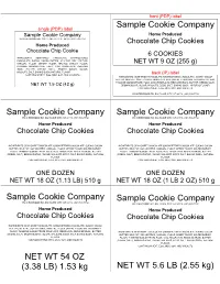 Sample Cookie Company