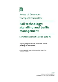Signalling and Traffic Management