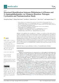 Structural Identification Between Phthalazine-1,4-Diones and N-Aminophthalimides Via Vilsmeier Reaction