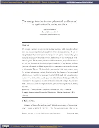 The Entropy Function for Non Polynomial Problems and Its Applications for Turing Machines