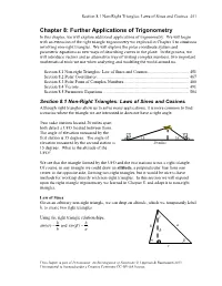 Section 8.1 Non-Right Triangles: Laws of Sines and Cosines 451