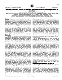 43 Study of the Performance, Emission and Combustion Characteristics of A