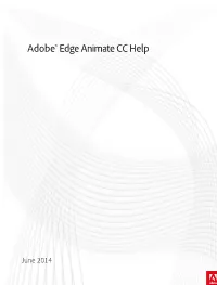 Adobe Edge Animate CC Help