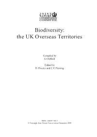 Biodiversity: the UK Overseas Territories. Peterborough, Joint Nature Conservation Committee