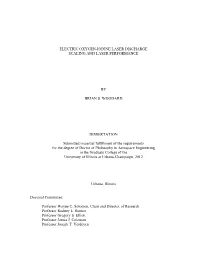 Electric Oxygen-Iodine Laser Discharge Scaling and Laser Performance