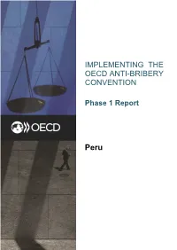 Implementing the Oecd Anti-Bribery Convention