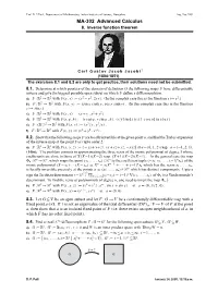 MA-302 Advanced Calculus 8