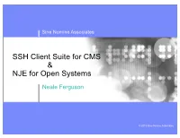 NJE and SSH Client Suite