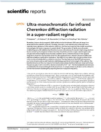 Ultra-Monochromatic Far-Infrared Cherenkov Diffraction Radiation in A